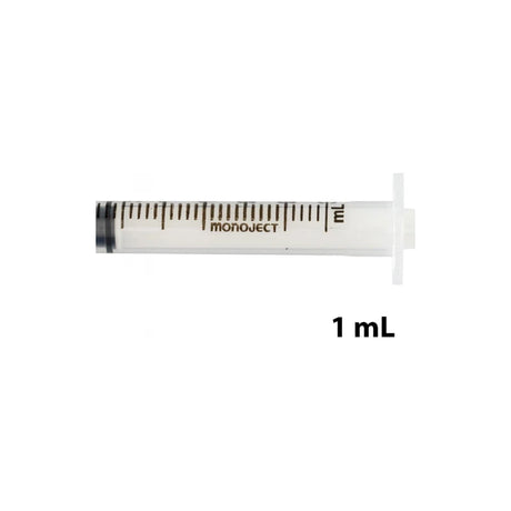 1 mL Monoject syringe for medical or home healthcare use