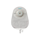 Colostomy bag with adhesive baseplate and drainage tap, medical ostomy supply