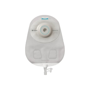 Colostomy bag with adhesive baseplate and drainage tap, medical ostomy supply