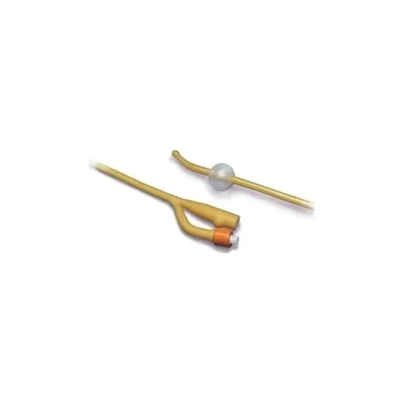 Silicone Foley catheter with balloon for urinary drainage, medical supply product