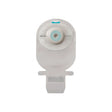 Colostomy pouch with circular adhesive barrier and filter, medical stoma care product