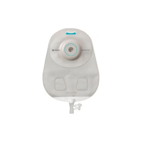 Coloplast SenSura Mio ostomy bag with drainable valve on white background