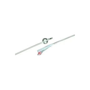 Sterile medical Foley catheter with inflatable balloon and color-coded connector