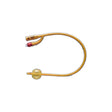 Latex Foley catheter with inflation balloon for urinary catheterization