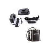 Portable SoClean 2 Go CPAP cleaner with power adapter, charging base, and cables