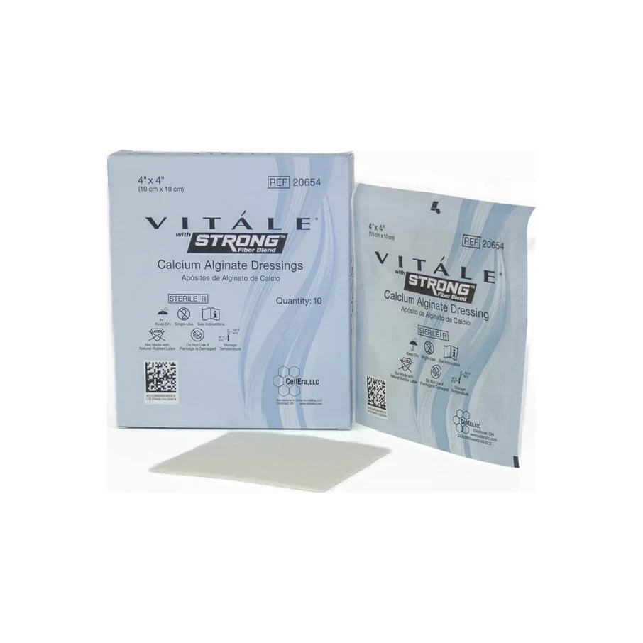 Vitale Strong Calcium Alginate Dressings, 4" X 5"