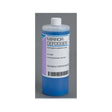 Dental mirror defogger solution bottle for professional use on gray background