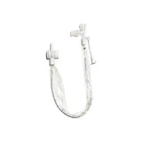 Clear medical suction catheter with protective sleeve and connectors on white background
