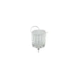 Clear medical drainage bag with tube, used for home healthcare and patient care