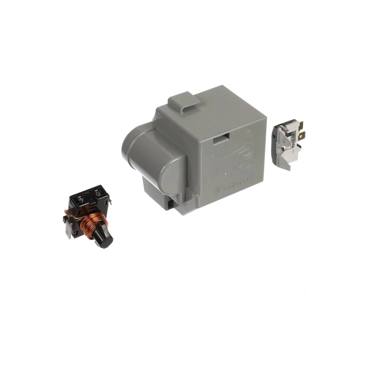 Compressor relay and electrical components set for refrigerator or freezer repair