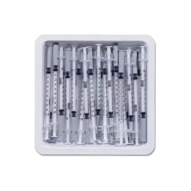 Allergist Tray With Precisionglide Needle 27g X 3/8", 1/2 Ml (1000 Count)