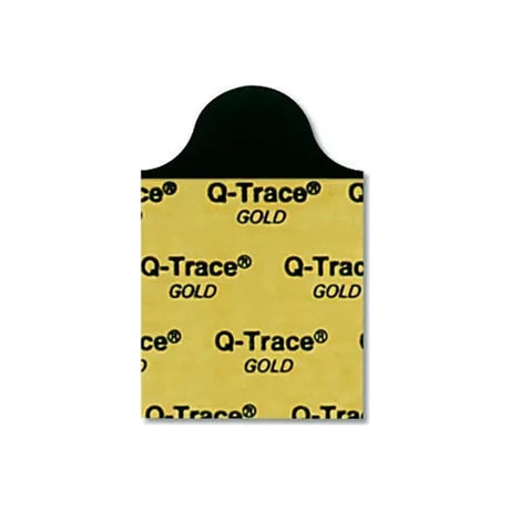 Q-Trace GOLD medical electrode pad with yellow backing for monitoring