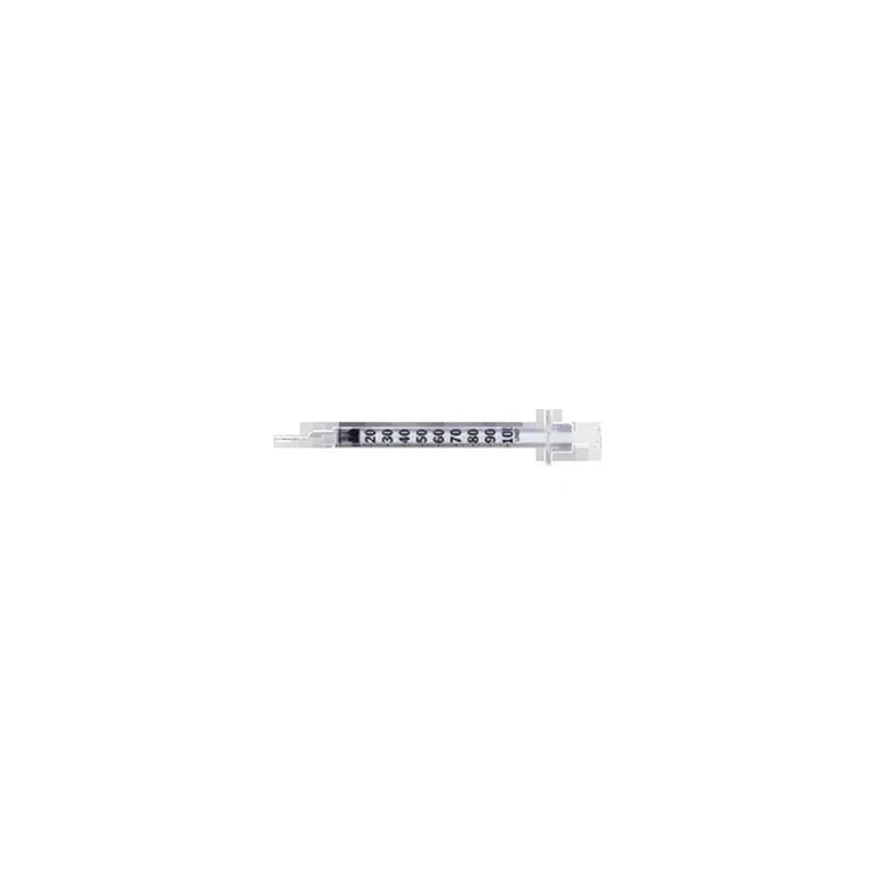 U-100 Insulin Syringe With Micro-fine Iv Needle 28g X 1/2", 1 Ml (100 Count)