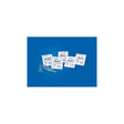Ultraflex male external catheter packets and sample on blue background, medical supplies