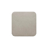 Square beige medical foam dressing with rounded edges on white background