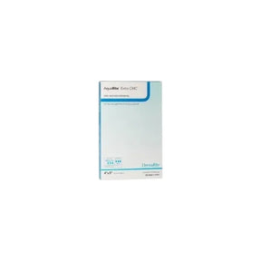 AquaRite Extra CMC wound dressing box with medical supply packaging on white background.