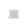 Square medical adhesive wound dressing with absorbent pad on white background