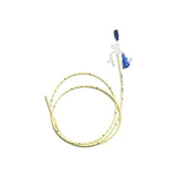 Medical feeding tube with connectors for home enteral nutrition support