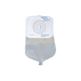 Transparent ostomy pouch with adhesive backing for stoma care and medical use