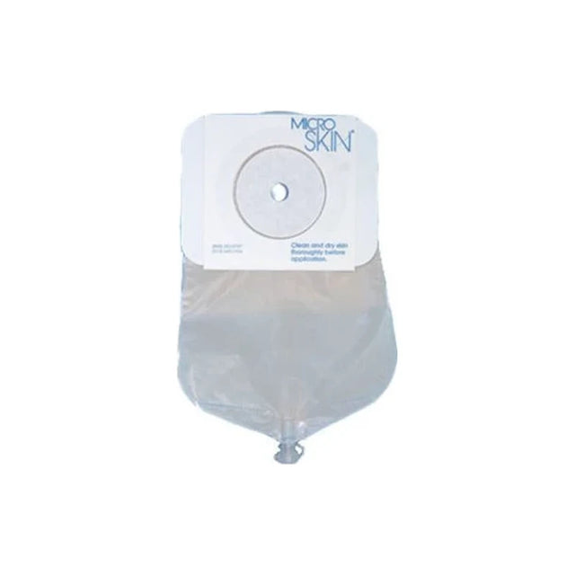 Transparent ostomy pouch with adhesive backing for stoma care and medical use