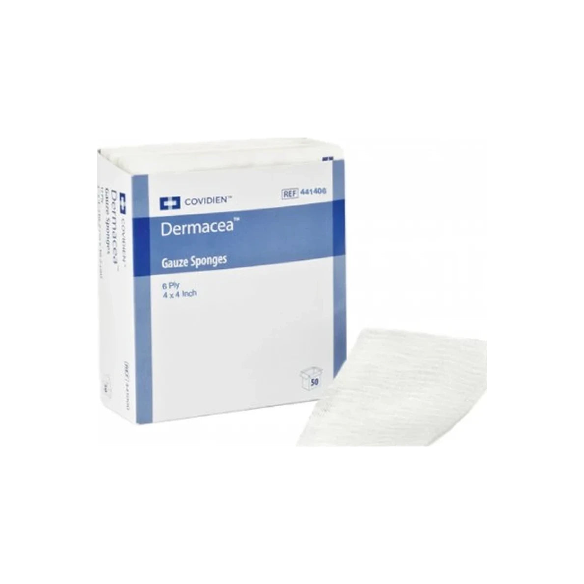 Dermacea Sterile Nonwoven Sponge, 4" X 4", 6 Ply