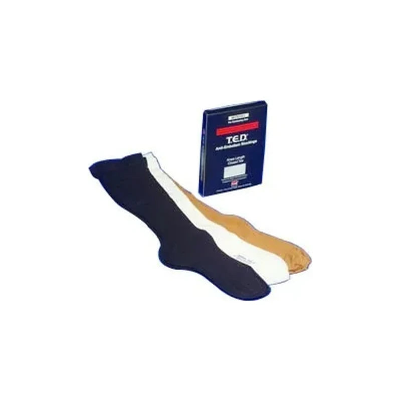 T.e.d. Knee Length Continuing Care Anti-embolism Stockings Large, Black
