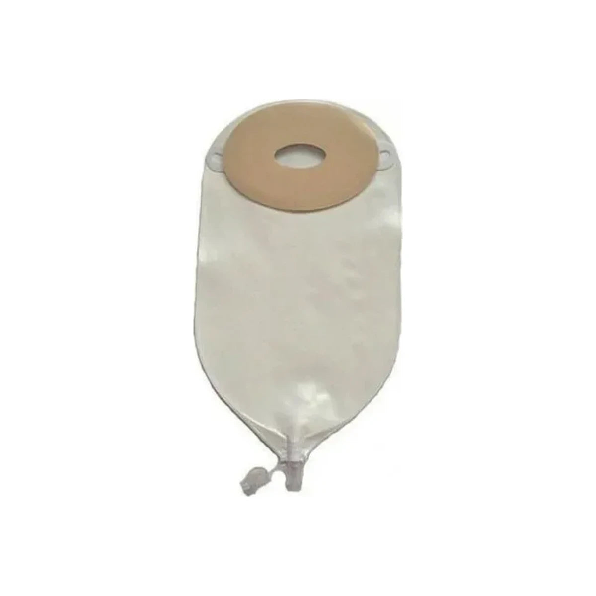 Reusable ostomy pouch with adhesive barrier and drainable outlet for medical use