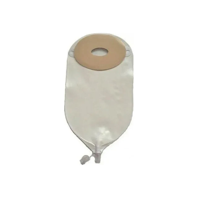 Reusable ostomy pouch with adhesive barrier and drainable outlet for medical use