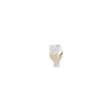 Closed ostomy pouch with adhesive barrier for stoma care on white background