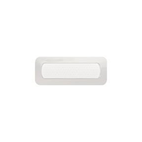 Sterile adhesive medical bandage for wound care on white background
