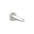 Medical drainage valve with adhesive base for home healthcare use
