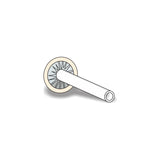 Medical drainage valve with adhesive base for home healthcare use