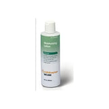 Moisturizing lotion bottle with green and white label, medical skin care supply
