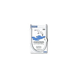 Urocare urinary drainage bag with tubing, blue seagull graphics, white background
