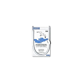Urocare urinary drainage bag with tubing, blue seagull graphics, white background