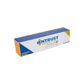 Entrust Ostomy Care stoma paste no sting, 2oz box, medical ostomy supply packaging