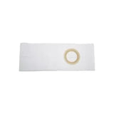 White ostomy belt with round opening, medical ostomy support accessory