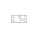 Medical ostomy belt illustration with textured strap and round opening
