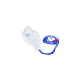 Enteral feeding bag set with blue tubing for medical nutrition delivery