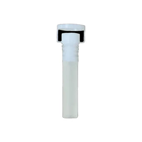 White universal medical tubing connector for home medical supplies on white background