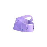 Purple abdominal support belt for medical or post-surgery use on white background