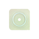 Ostomy barrier wafer with central opening for medical stoma care
