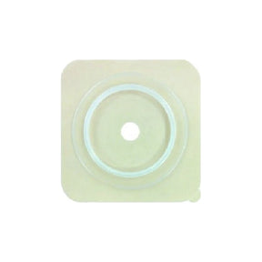 Ostomy barrier wafer with central opening for medical stoma care