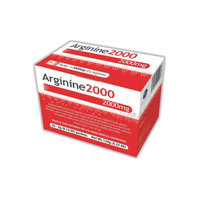 Arginine2000 2000mg medical food supplement box for metabolic support, 30-49 packets