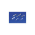 Assorted medical syringes on blue background for home medical supply needs