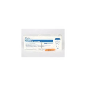 Kendall Monoject hypodermic needle box with orange needle hub for medical use