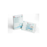 3M Tegaderm silicone foam dressing box and single sterile bandage pack on white background