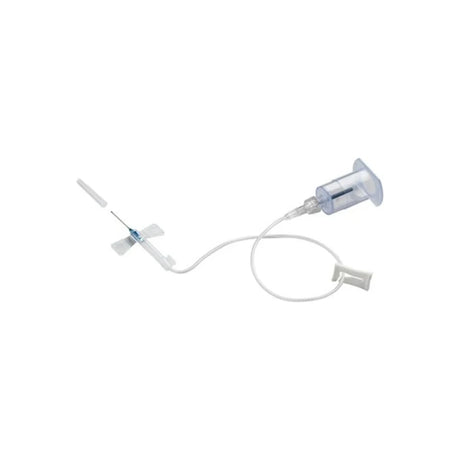 Butterfly infusion set with tubing and needle for medical home care use
