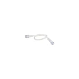 Clear oxygen supply tubing for respiratory therapy and medical use on white background