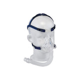 CPAP full face mask with headgear and tubing for sleep apnea therapy